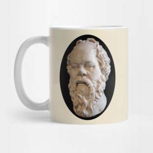 Greek Philosopher Socrates in Marble Mug